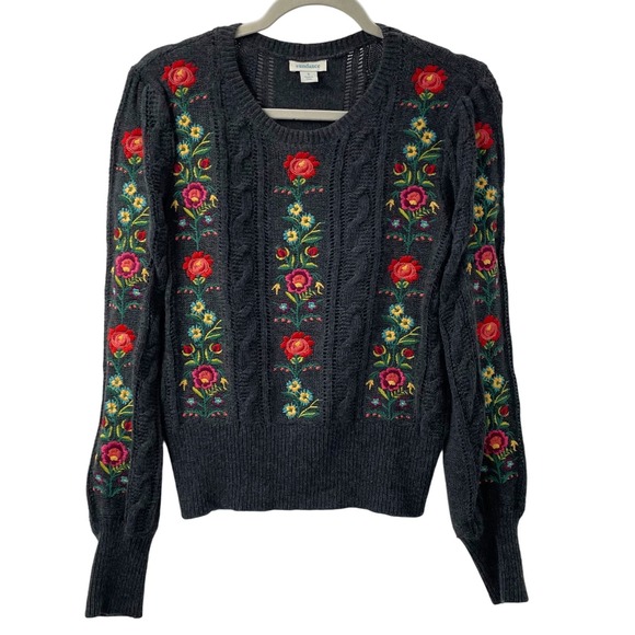 Sundance Sweaters Sundance Catalog S Swiss Florals Sweater Wool